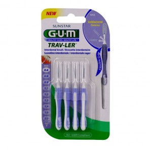 Gum trav-ler 4 brossettes interdentaires 0.6mm