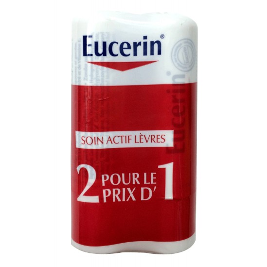 Eucerin soin actif lèvres 2 x 4.8 gr