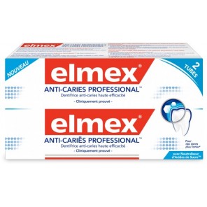 Elmex Dentifrice Anti-Caries Professional duo 2x75ml