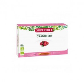 Superdiet Cranberry canneberge bio complément alimentaire 20 ampoules 300ml