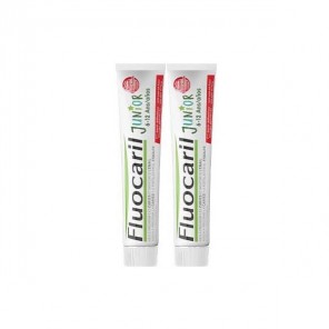 Fluocaril junior dentifrice gel fruit rouge 6-12 ans 75mlx2