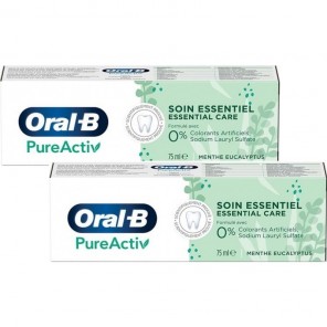 Oral-B pureactiv soin essentiel dentifrice 2x75ml