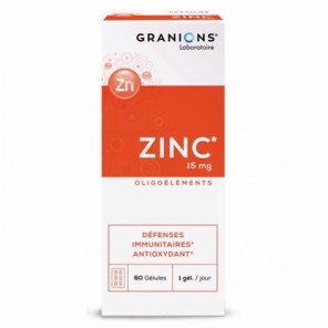 Granions zinc 15mg 60 gélules 15g