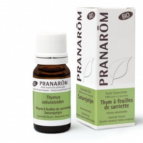 Pranarôm thym à feuilles de sarriette bio huile essentielle 10ml