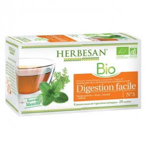Herbesan bio infusion digestion facile n°3 20 sachets