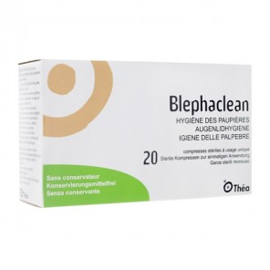 Théa pharma blephaclean boite 20 compresses