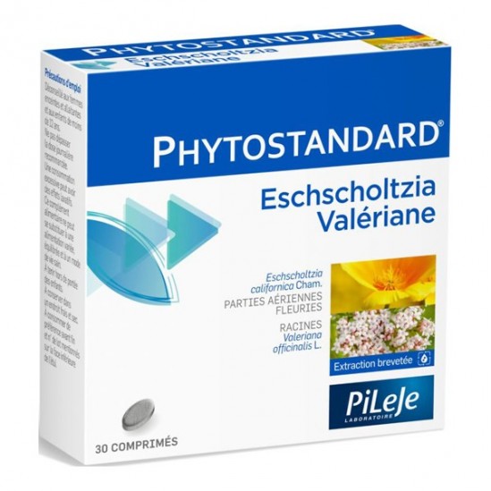 Pileje phytostandard eschscholtzia et valériane 30 comprimés