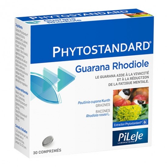Pileje PhytoPrevent Phytostandard Rhodiola - Guarana 30 comprimés