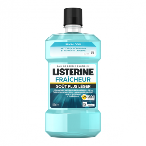 Listerine fraîcheur bain de bouche goût plus léger 500ml