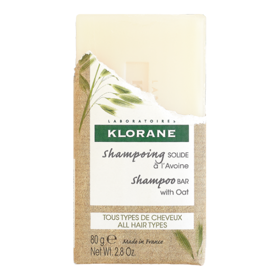Klorane shampoing solide à l'avoine 80g